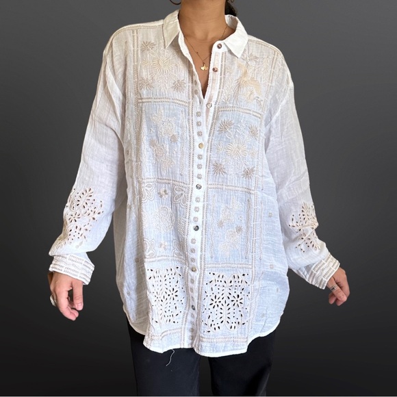 NWT Johnny Was Alberte Oversized Shirt [H3R] - Picture 2 of 12